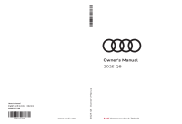 Audi Q8 - Owners Manual 2025 EN
